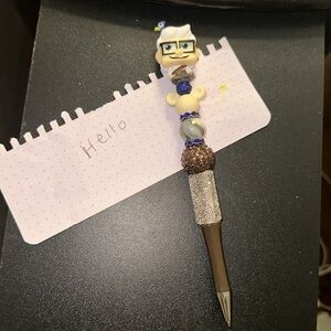 Cute HANDMADE character PEN from the movie UP, Carl Fredricksen! ✍️